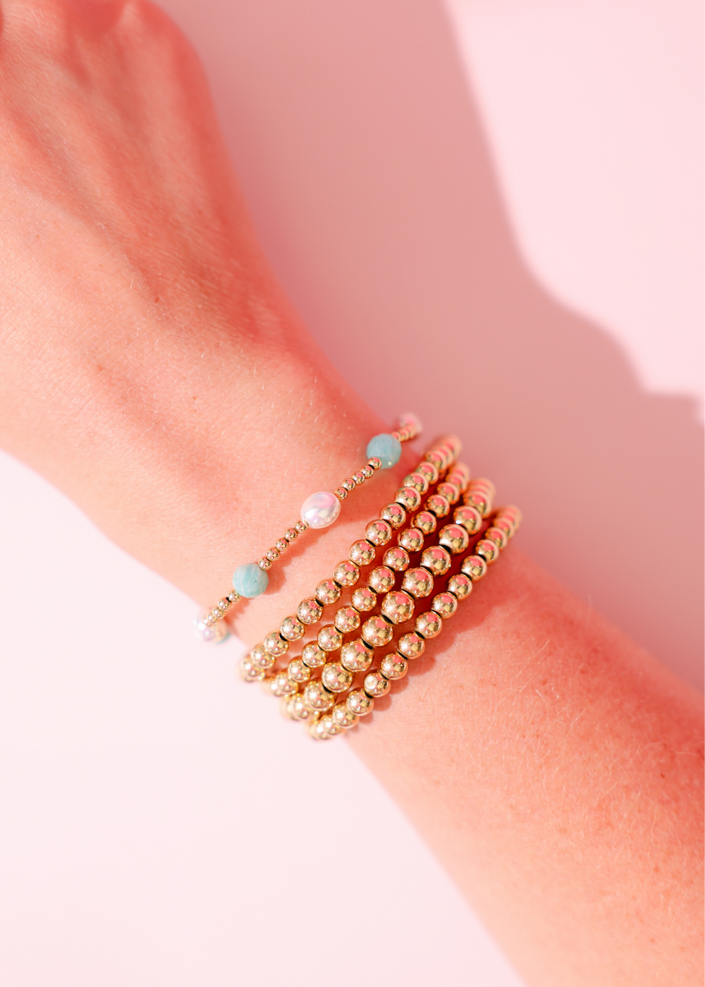 Turquoise Maggie Gemstone Bracelet-Beaded Blondes-Market Street Nest, Fashionable Clothing, Shoes and Home Décor Located in Mabank, TX
