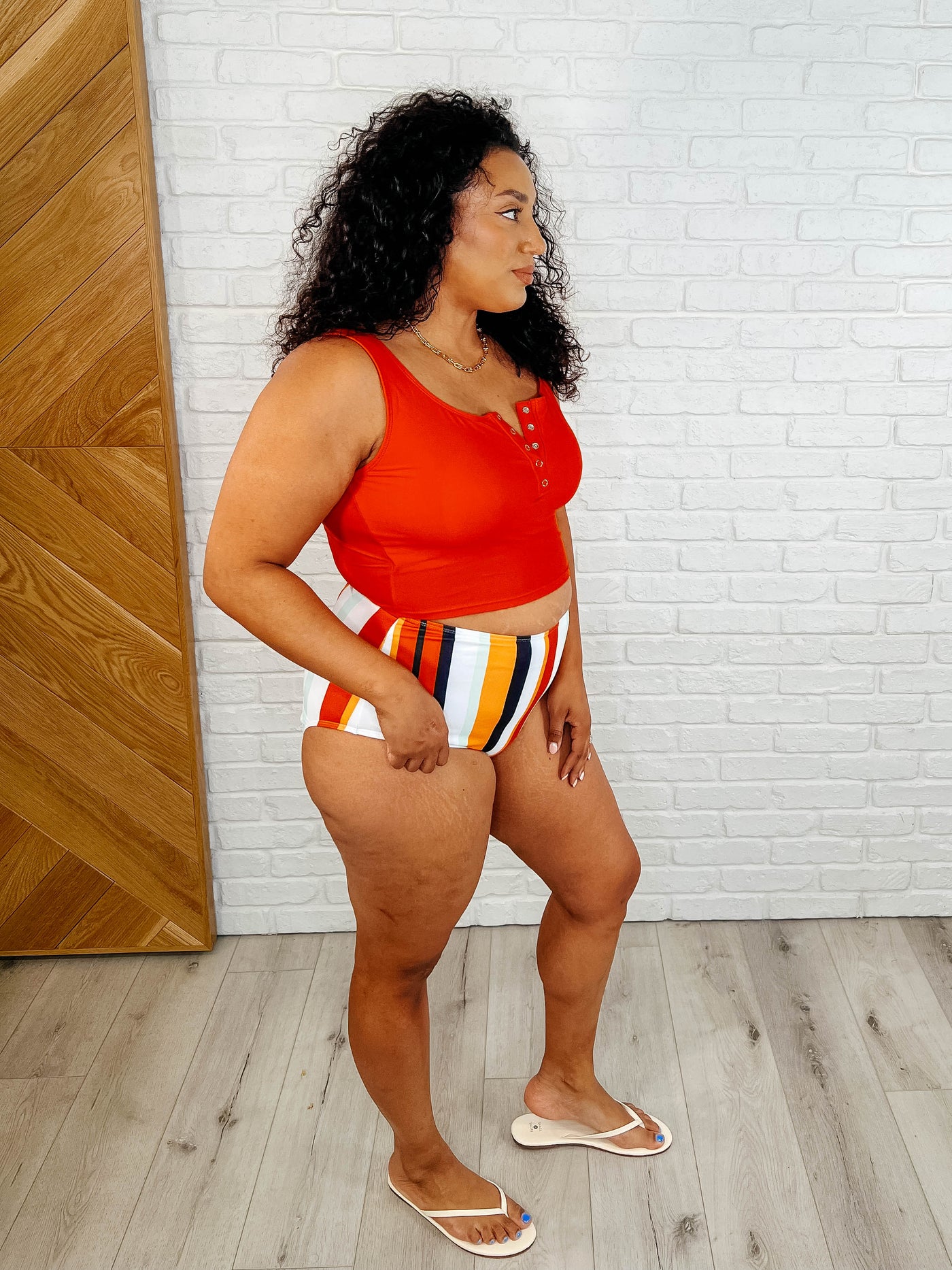 Bermuda Stripe Bottoms in Red-Swimwear-Ave Shops-Market Street Nest, Fashionable Clothing, Shoes and Home Décor Located in Mabank, TX