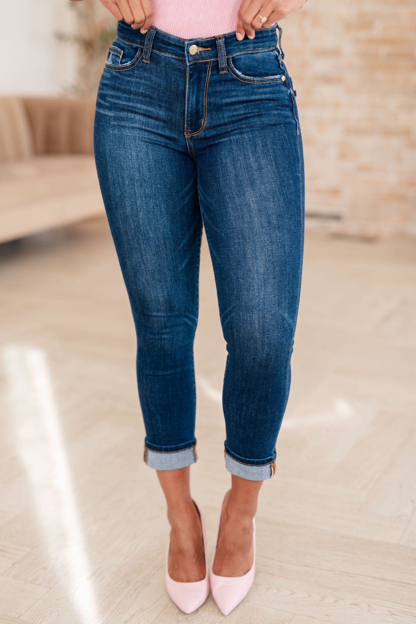 Bette Mid Rise Vintage Cuffed Skinny Capri-Denim-Ave Shops-Market Street Nest, Fashionable Clothing, Shoes and Home Décor Located in Mabank, TX