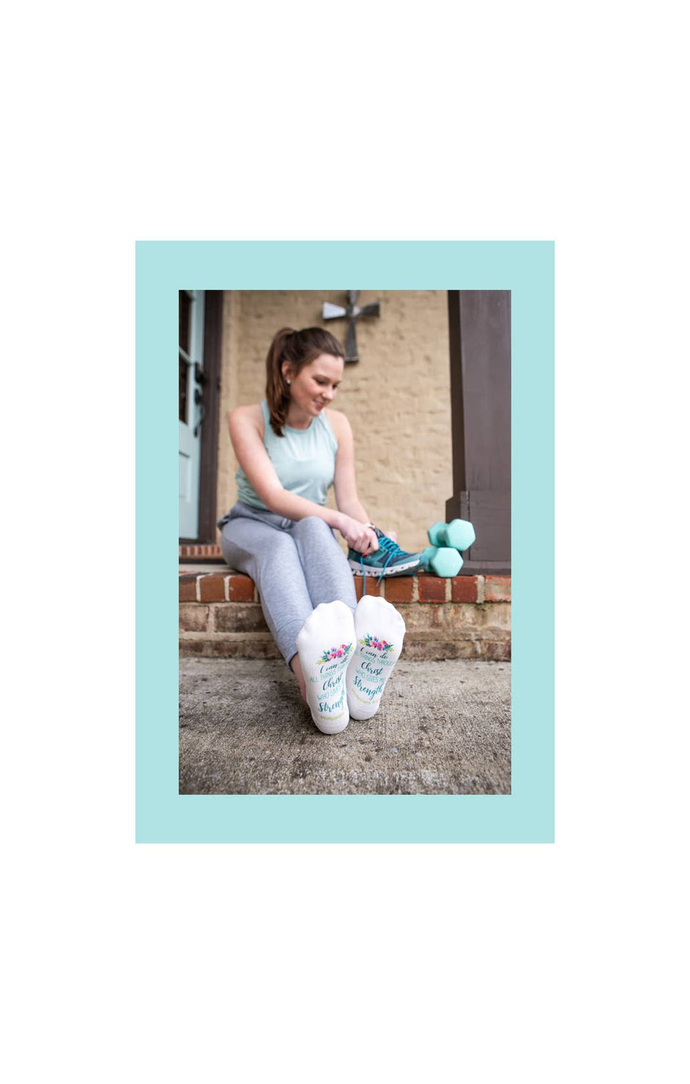 Bible Verse Socks : Philippians 4:13 I can do-Standing on the Word-Market Street Nest, Fashionable Clothing, Shoes and Home Décor Located in Mabank, TX