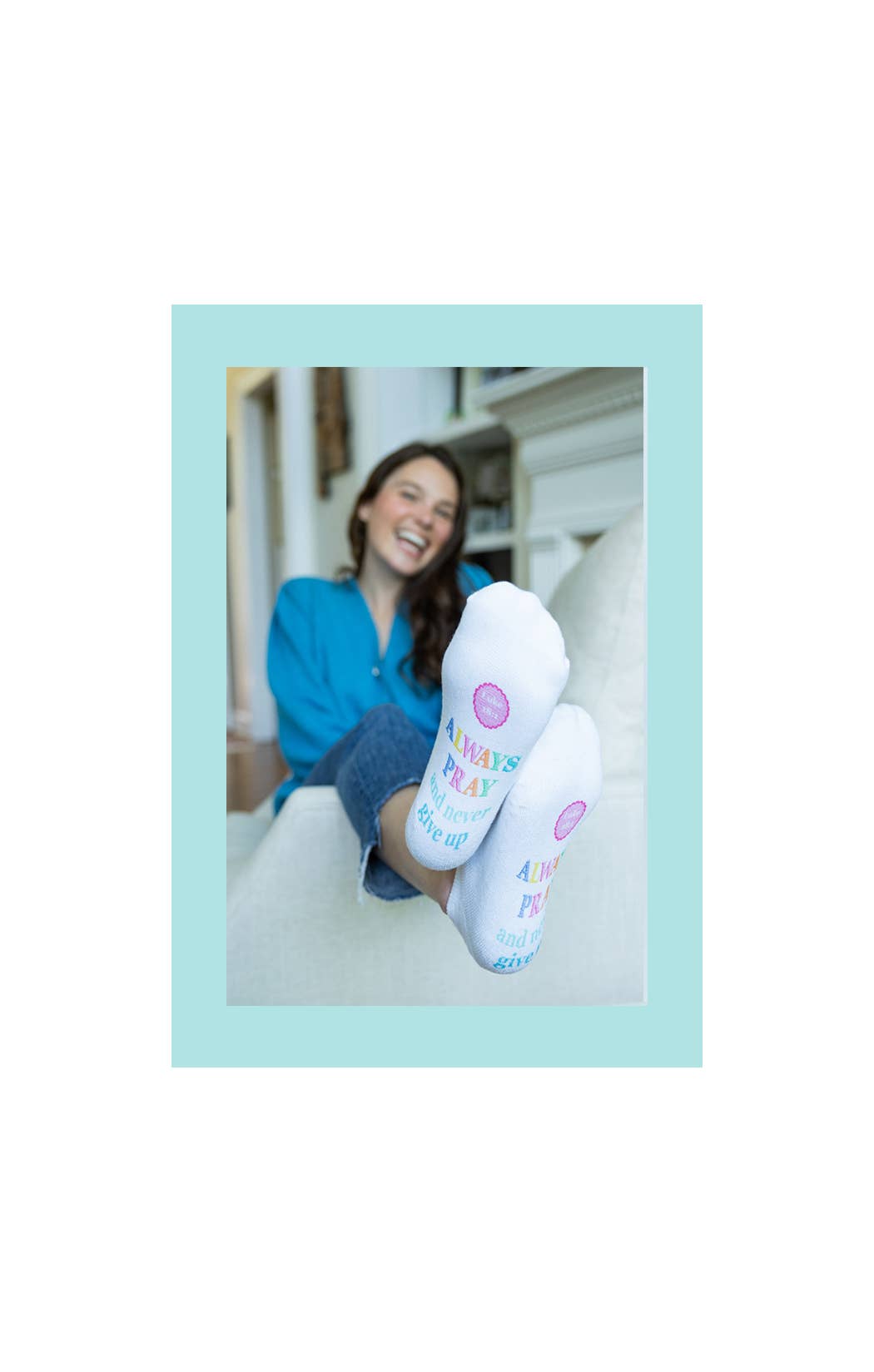 Bible Verse Socks: Psalms 46:5 God is within her-Standing on the Word-Market Street Nest, Fashionable Clothing, Shoes and Home Décor Located in Mabank, TX