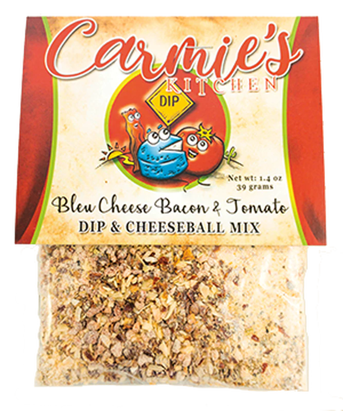 Bleu Cheese Bacon & Tomato Dip Mix-Carmie's Kitchen-Market Street Nest, Fashionable Clothing, Shoes and Home Décor Located in Mabank, TX