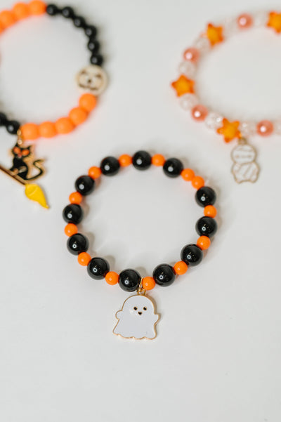Boo Crew Elastic Beaded Bracelet Stack-Womens-Ave Shops-Market Street Nest, Fashionable Clothing, Shoes and Home Décor Located in Mabank, TX
