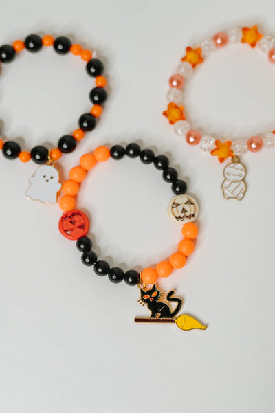 Boo Crew Elastic Beaded Bracelet Stack-Womens-Ave Shops-Market Street Nest, Fashionable Clothing, Shoes and Home Décor Located in Mabank, TX