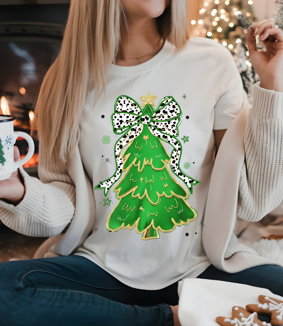 Bow-tiful Christmas Tree Graphic Tee and Sweatshirt-Womens-Ave Shops-Market Street Nest, Fashionable Clothing, Shoes and Home Décor Located in Mabank, TX