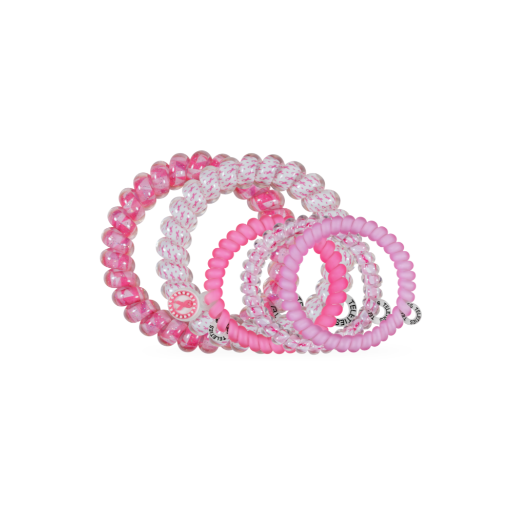 Breast Cancer Awareness | Mix Pack | Hair Ties-TELETIES-Market Street Nest, Fashionable Clothing, Shoes and Home Décor Located in Mabank, TX