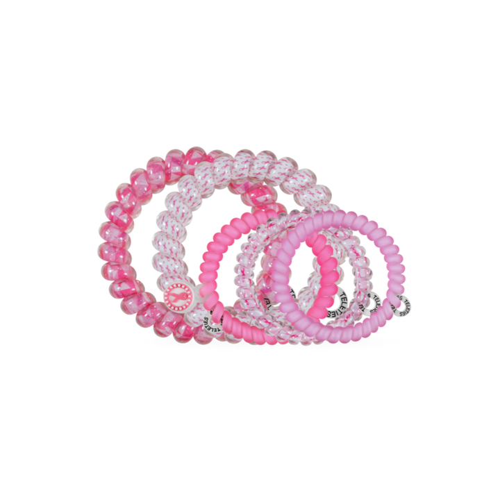 Breast Cancer Awareness | Mix Pack | Hair Ties-TELETIES-Market Street Nest, Fashionable Clothing, Shoes and Home Décor Located in Mabank, TX
