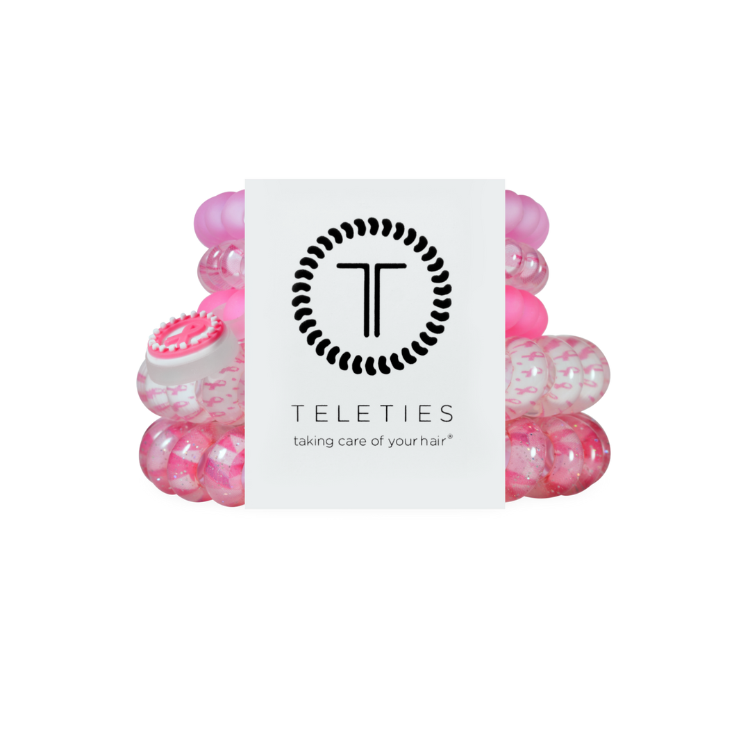 Breast Cancer Awareness | Mix Pack | Hair Ties-TELETIES-Market Street Nest, Fashionable Clothing, Shoes and Home Décor Located in Mabank, TX