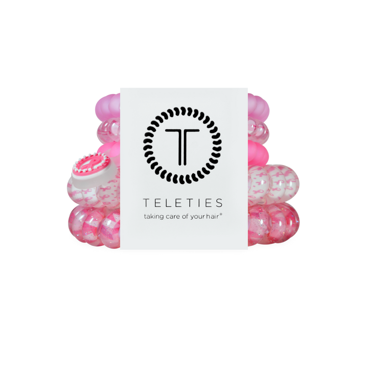 Breast Cancer Awareness | Mix Pack | Hair Ties-TELETIES-Market Street Nest, Fashionable Clothing, Shoes and Home Décor Located in Mabank, TX