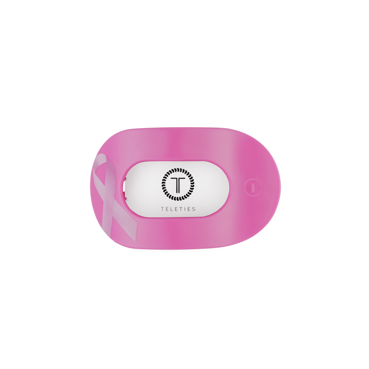 Breast Cancer Awareness | Small | Flat Round Hair Clip-TELETIES-Market Street Nest, Fashionable Clothing, Shoes and Home Décor Located in Mabank, TX