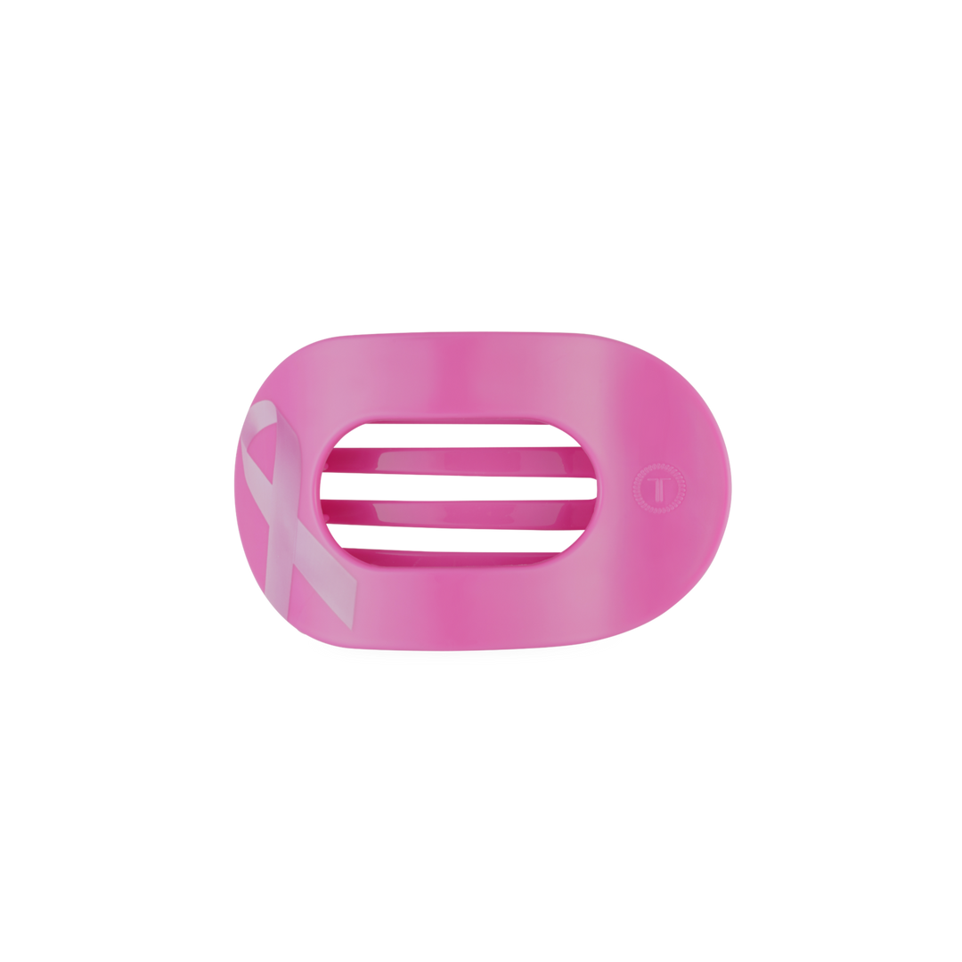Breast Cancer Awareness | Small | Flat Round Hair Clip-TELETIES-Market Street Nest, Fashionable Clothing, Shoes and Home Décor Located in Mabank, TX