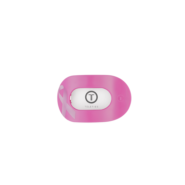 Breast Cancer Awareness | Tiny | Flat Round Hair Clip-TELETIES-Market Street Nest, Fashionable Clothing, Shoes and Home Décor Located in Mabank, TX