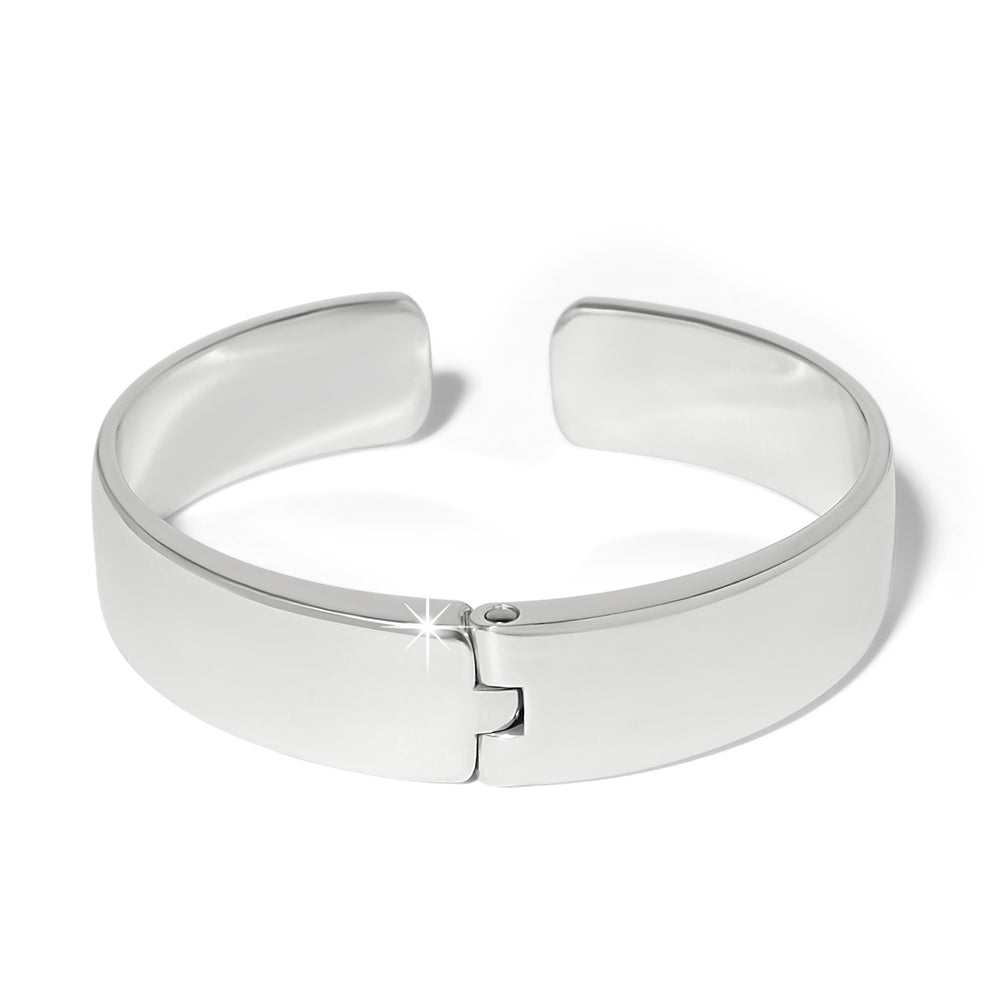 Brighton B You Blue Hinged Bangle-01-Jewelry-Brighton-Market Street Nest, Fashionable Clothing, Shoes and Home Décor Located in Mabank, TX