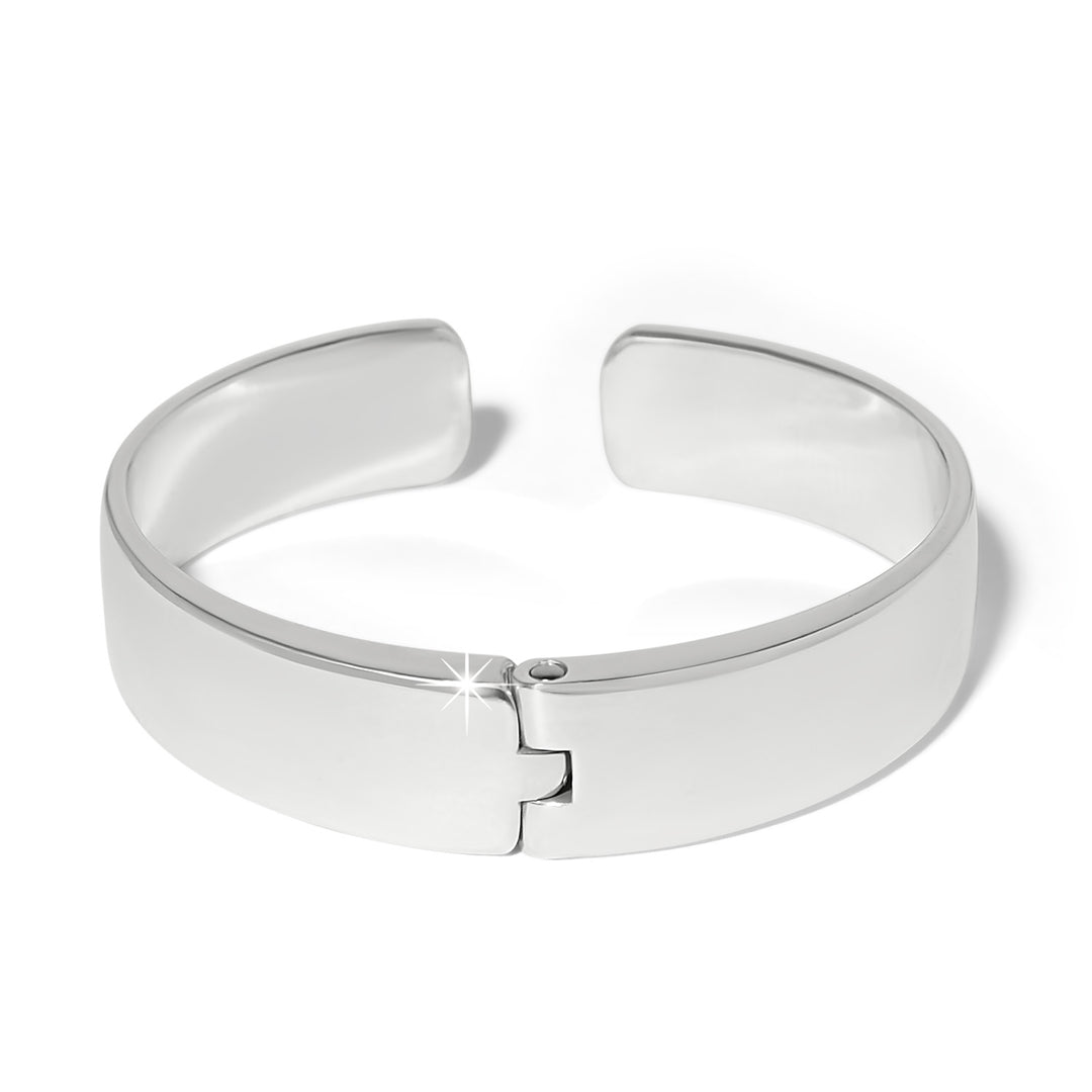 Brighton B You Blue Hinged Bangle-01-Jewelry-Brighton-Market Street Nest, Fashionable Clothing, Shoes and Home Décor Located in Mabank, TX