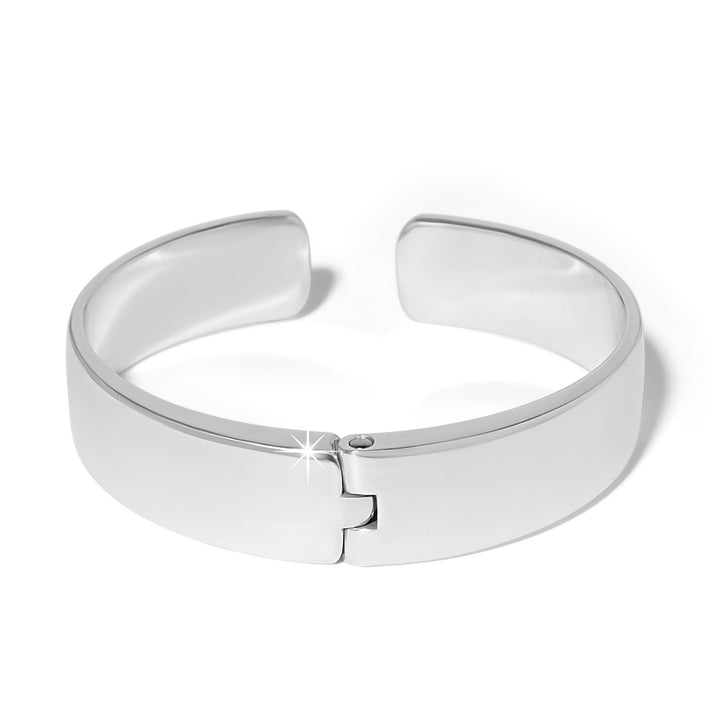 Brighton B You Blue Hinged Bangle-01-Jewelry-Brighton-Market Street Nest, Fashionable Clothing, Shoes and Home Décor Located in Mabank, TX