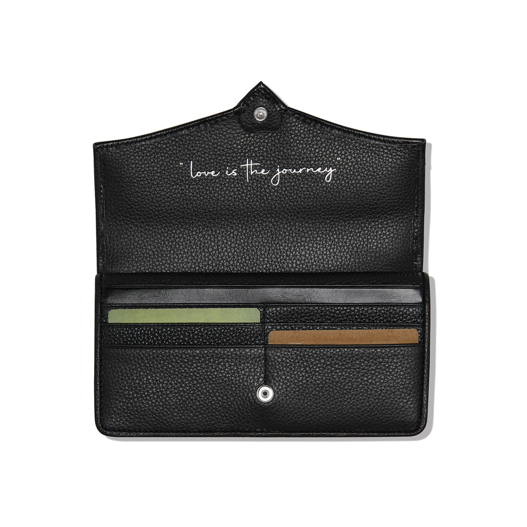 Brighton Black/Chocolate Cascade Large Wallet-07-Handbags-Brighton-Market Street Nest, Fashionable Clothing, Shoes and Home Décor Located in Mabank, TX