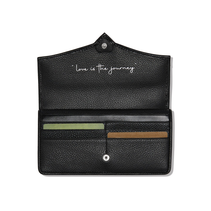 Brighton Black/Chocolate Cascade Large Wallet-07-Handbags-Brighton-Market Street Nest, Fashionable Clothing, Shoes and Home Décor Located in Mabank, TX