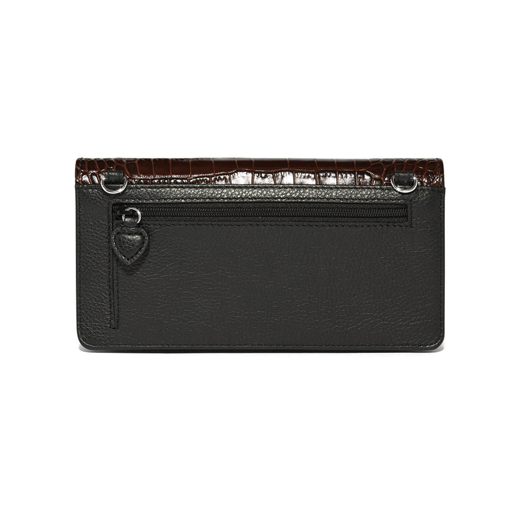 Brighton Black/Chocolate Cascade Large Wallet-07-Handbags-Brighton-Market Street Nest, Fashionable Clothing, Shoes and Home Décor Located in Mabank, TX