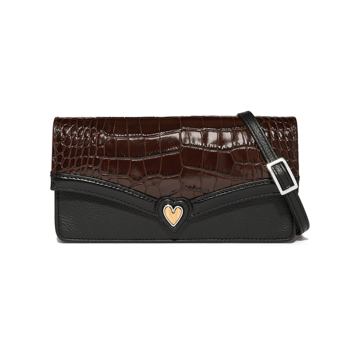 Brighton Black/Chocolate Cascade Large Wallet-07-Handbags-Brighton-Market Street Nest, Fashionable Clothing, Shoes and Home Décor Located in Mabank, TX