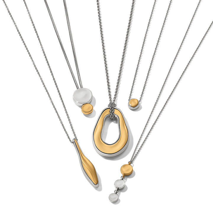 Brighton Cascade Drops Trio Necklace-01-Jewelry-Brighton-Market Street Nest, Fashionable Clothing, Shoes and Home Décor Located in Mabank, TX