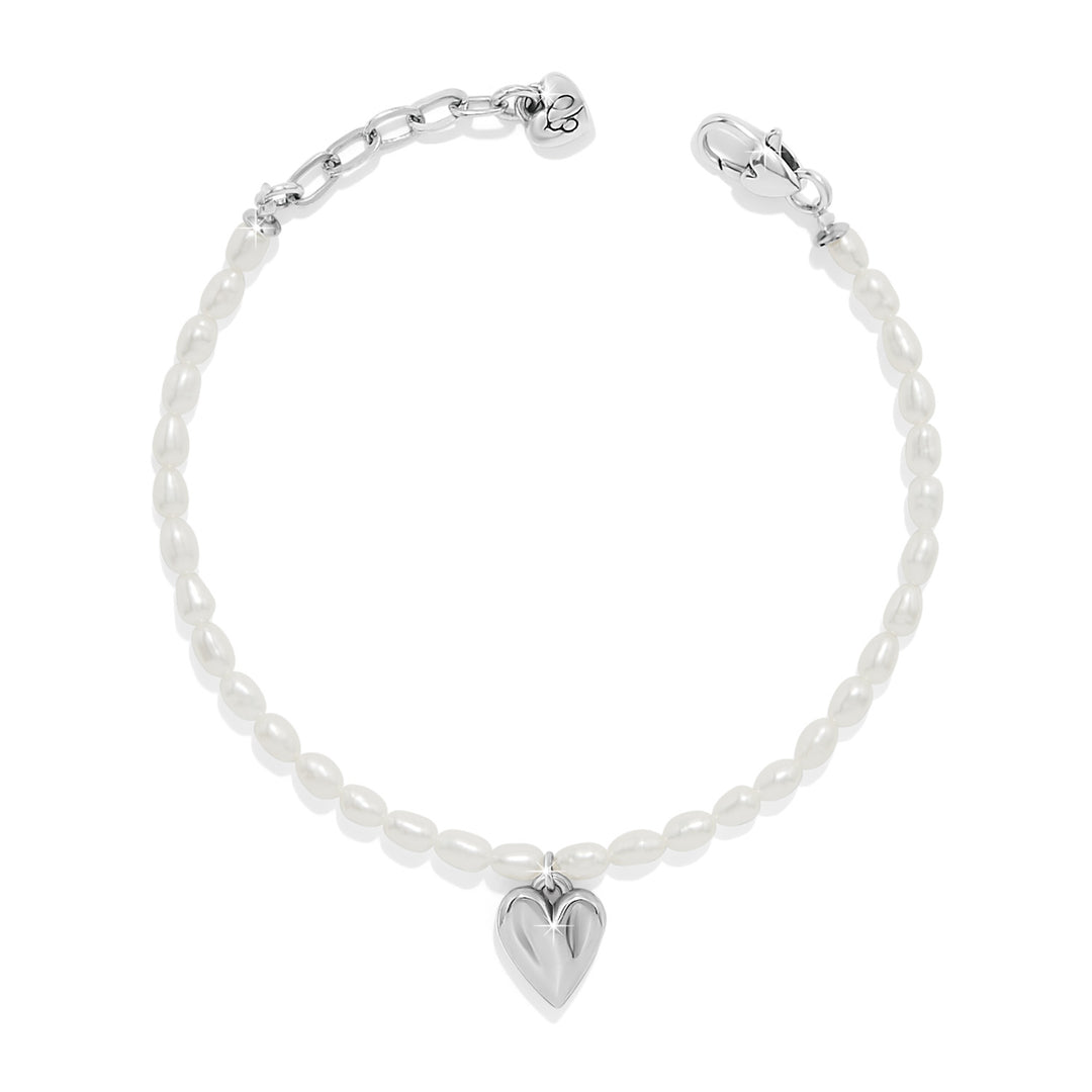 Brighton Cascade Embrace Pearl Heart Bracelet-Bracelets-Brighton-Market Street Nest, Fashionable Clothing, Shoes and Home Décor Located in Mabank, TX