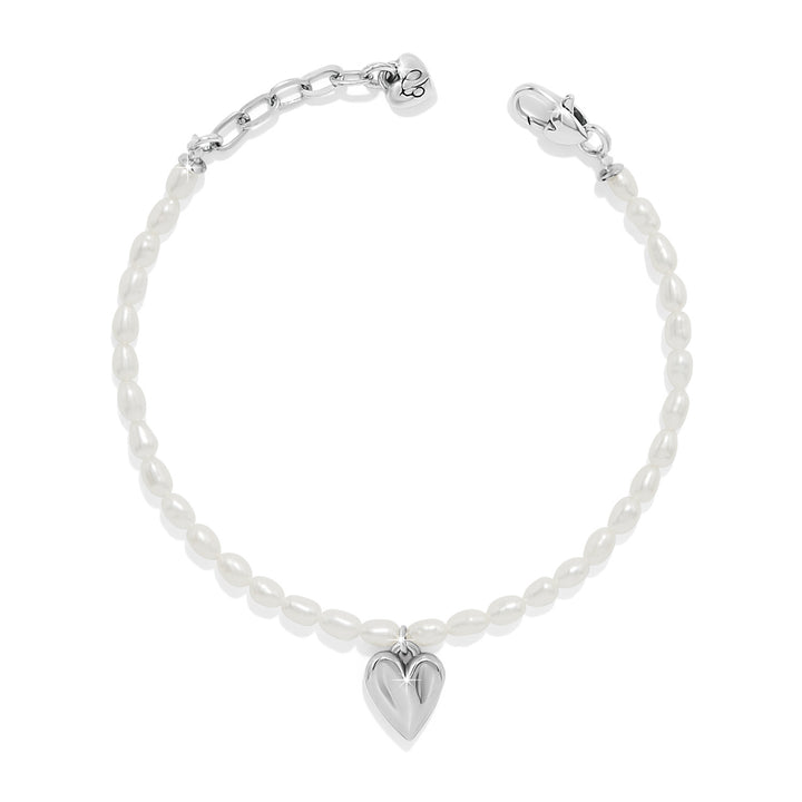 Brighton Cascade Embrace Pearl Heart Bracelet-Bracelets-Brighton-Market Street Nest, Fashionable Clothing, Shoes and Home Décor Located in Mabank, TX