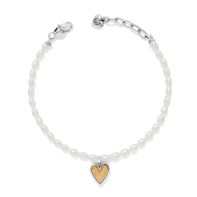 Brighton Cascade Embrace Pearl Heart Bracelet-Bracelets-Brighton-Market Street Nest, Fashionable Clothing, Shoes and Home Décor Located in Mabank, TX