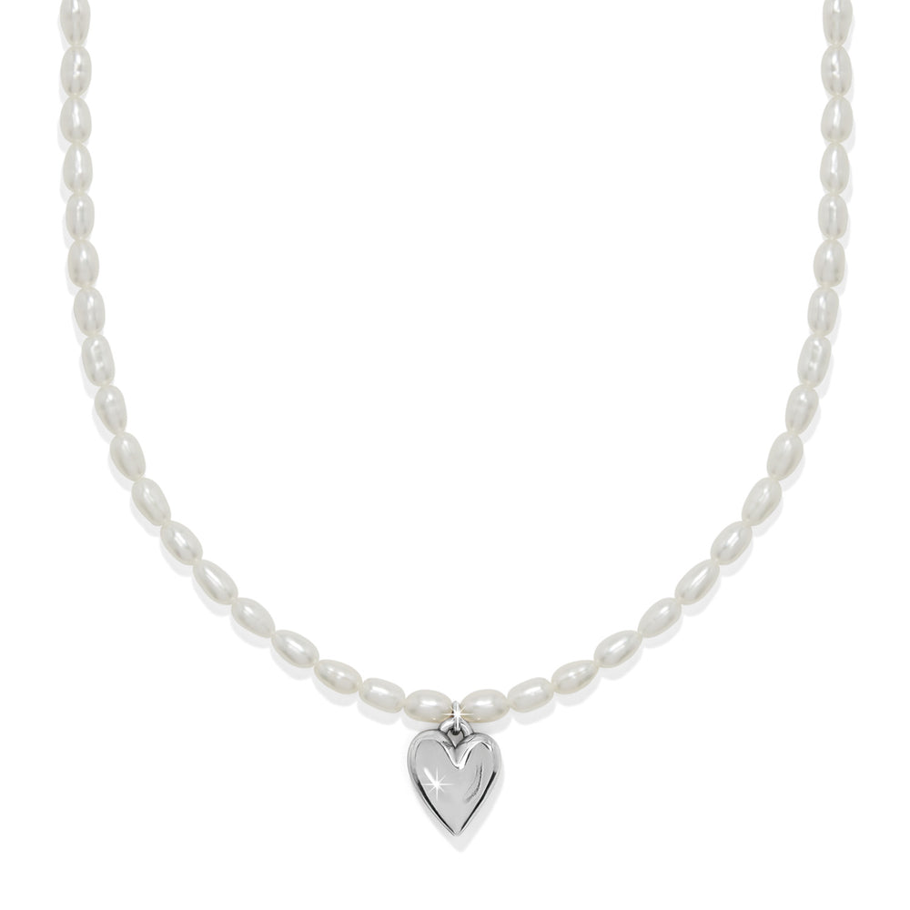 Brighton Cascade Embrace Pearl Heart Necklace-Necklaces-Brighton-Market Street Nest, Fashionable Clothing, Shoes and Home Décor Located in Mabank, TX