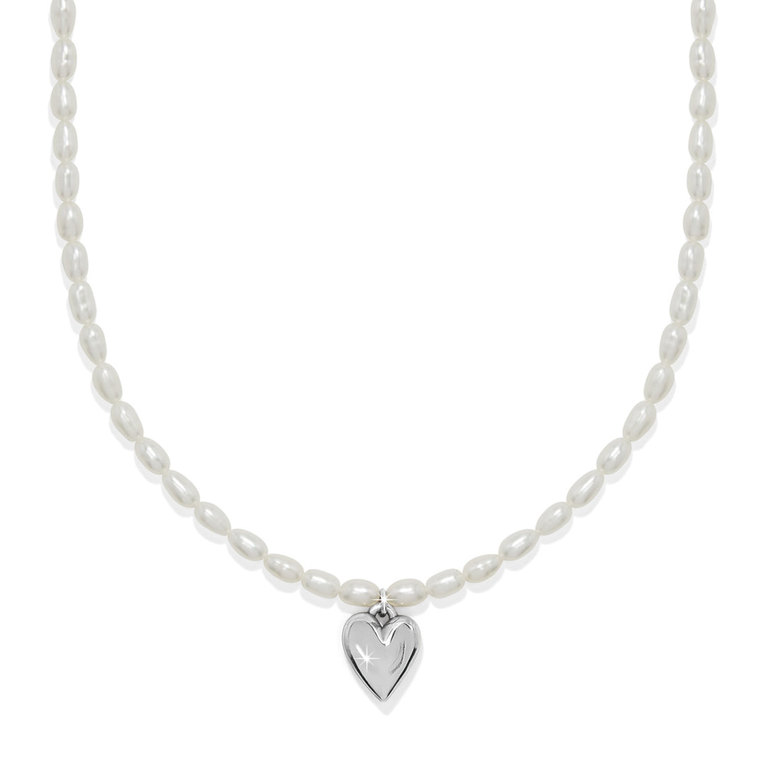 Brighton Cascade Embrace Pearl Heart Necklace-Necklaces-Brighton-Market Street Nest, Fashionable Clothing, Shoes and Home Décor Located in Mabank, TX