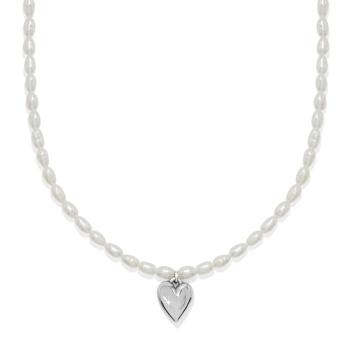 Brighton Cascade Embrace Pearl Heart Necklace-Necklaces-Brighton-Market Street Nest, Fashionable Clothing, Shoes and Home Décor Located in Mabank, TX