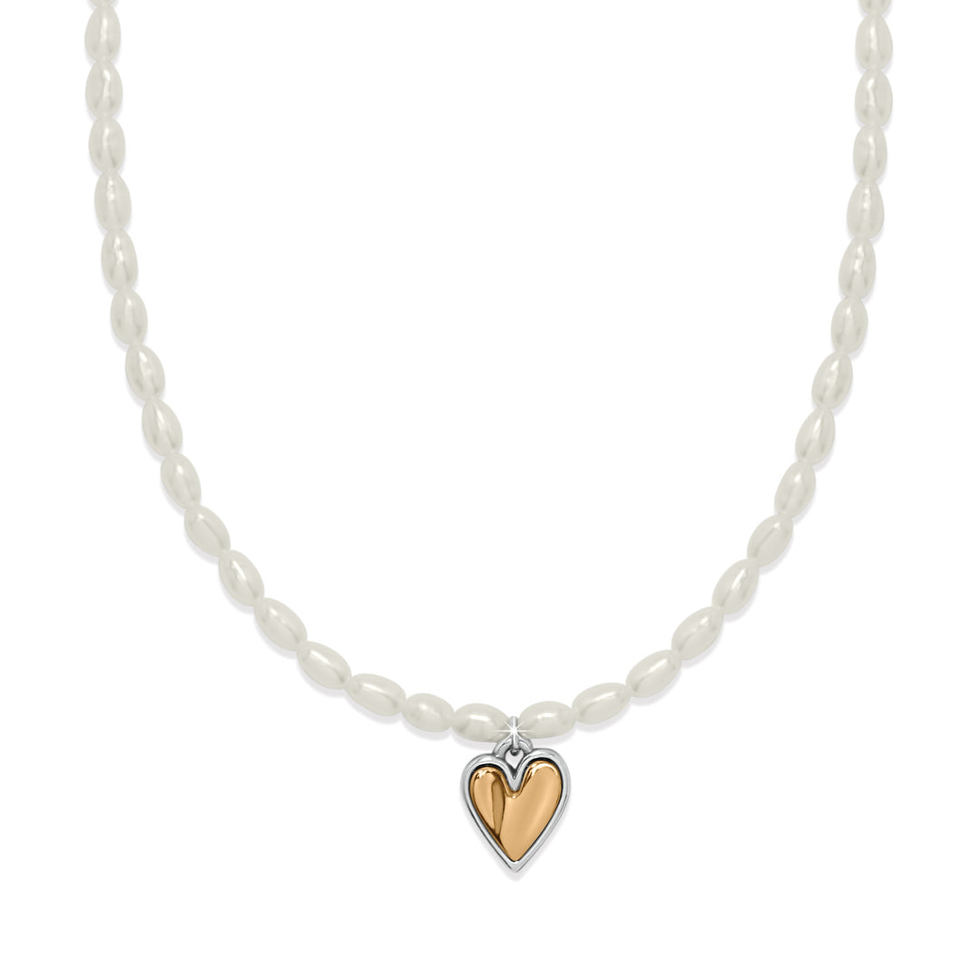 Brighton Cascade Embrace Pearl Heart Necklace-Necklaces-Brighton-Market Street Nest, Fashionable Clothing, Shoes and Home Décor Located in Mabank, TX