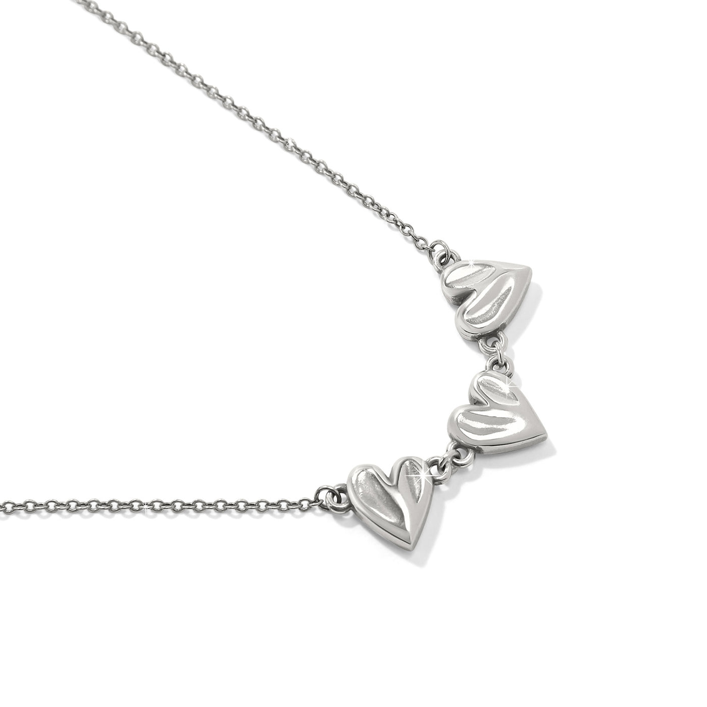 Brighton Cascade Heart Mini Necklace-Necklaces-Brighton-Market Street Nest, Fashionable Clothing, Shoes and Home Décor Located in Mabank, TX