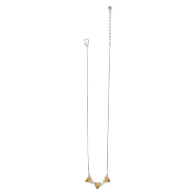 Brighton Cascade Heart Mini Necklace-Necklaces-Brighton-Market Street Nest, Fashionable Clothing, Shoes and Home Décor Located in Mabank, TX