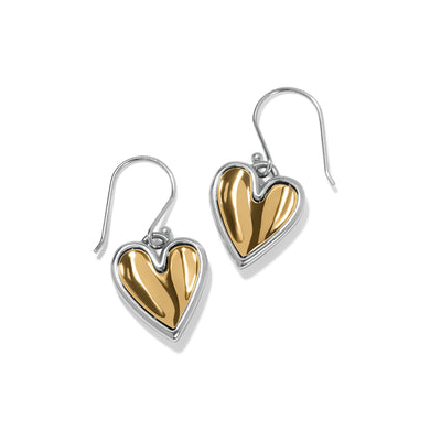 Cascade Heart Reversible French Wire Earrings-Earrings-Brighton-Market Street Nest, Fashionable Clothing, Shoes and Home Décor Located in Mabank, TX