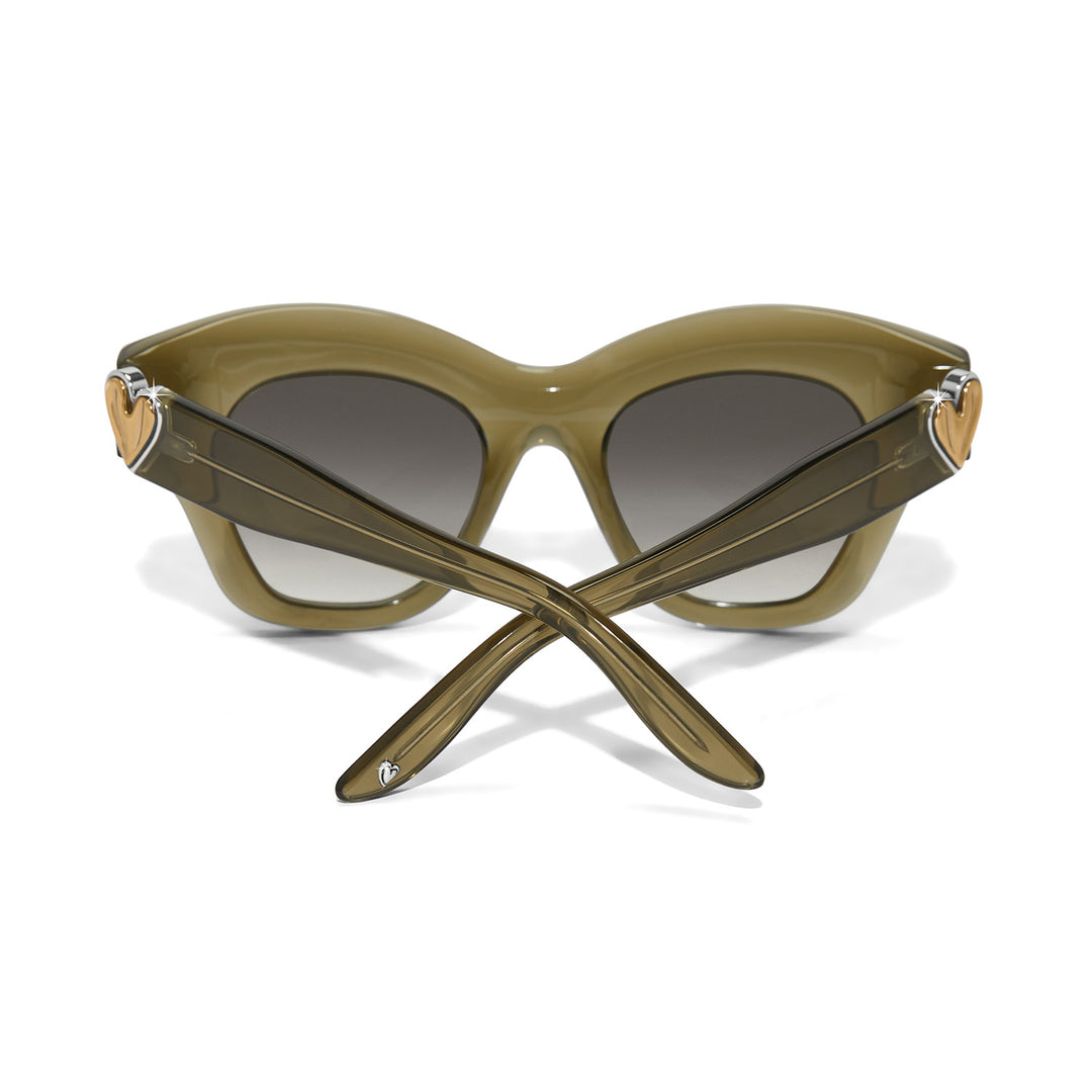 Brighton Cascade Heart Sunglasses in Sage Green-Accessories/MISC-Brighton-Market Street Nest, Fashionable Clothing, Shoes and Home Décor Located in Mabank, TX