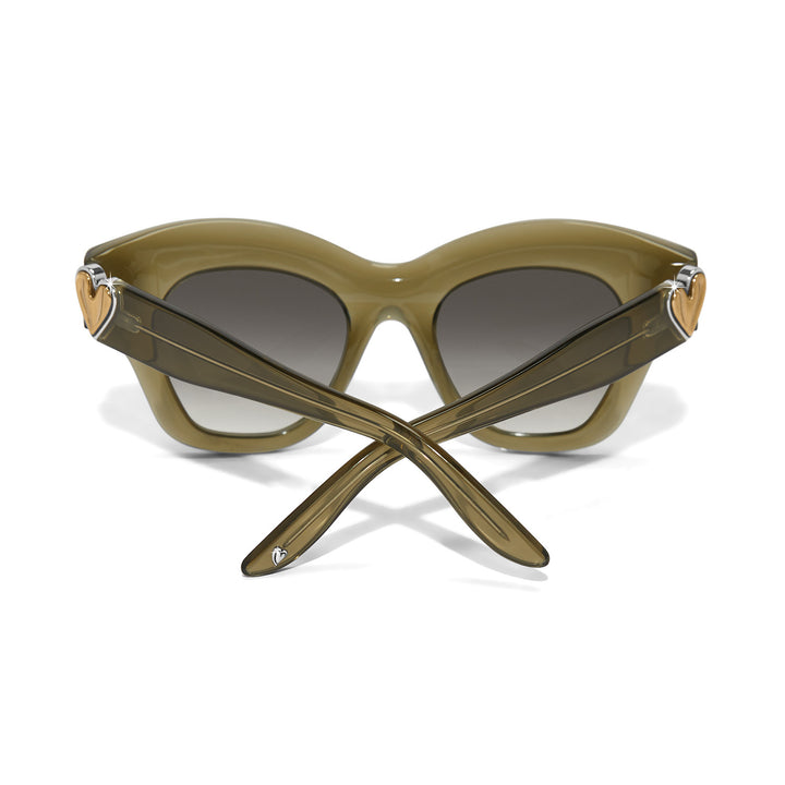 Brighton Cascade Heart Sunglasses in Sage Green-Accessories/MISC-Brighton-Market Street Nest, Fashionable Clothing, Shoes and Home Décor Located in Mabank, TX