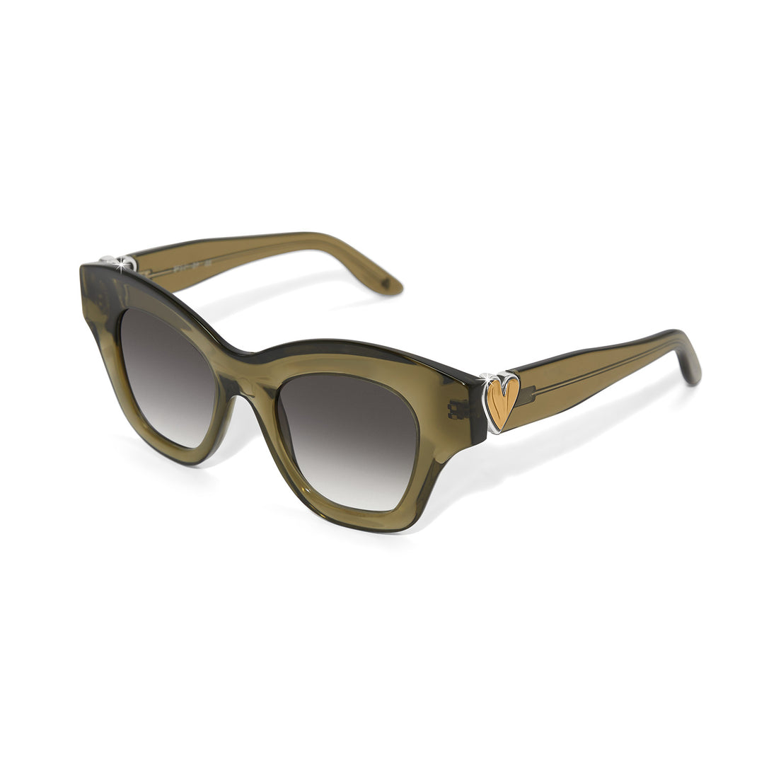 Brighton Cascade Heart Sunglasses in Sage Green-Accessories/MISC-Brighton-Market Street Nest, Fashionable Clothing, Shoes and Home Décor Located in Mabank, TX