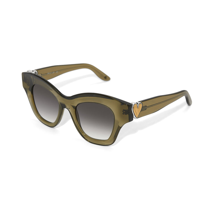 Brighton Cascade Heart Sunglasses in Sage Green-Accessories/MISC-Brighton-Market Street Nest, Fashionable Clothing, Shoes and Home Décor Located in Mabank, TX