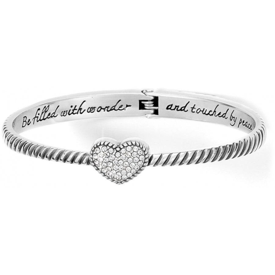 Brighton Celestia Heart Hinged Bangle-Bracelets-Brighton-Market Street Nest, Fashionable Clothing, Shoes and Home Décor Located in Mabank, TX