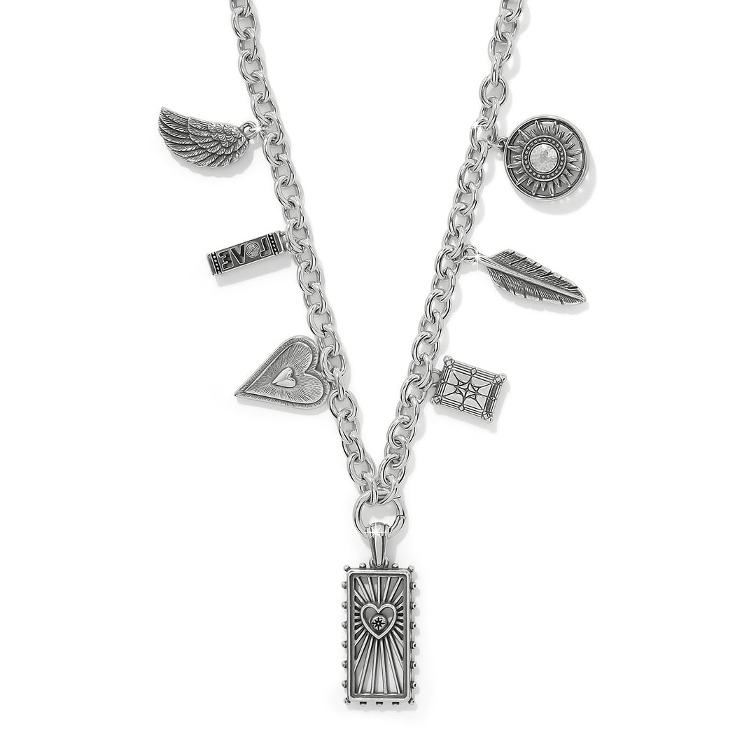 Brighton Celestia Love Charm Necklace-Necklaces-Brighton-Market Street Nest, Fashionable Clothing, Shoes and Home Décor Located in Mabank, TX