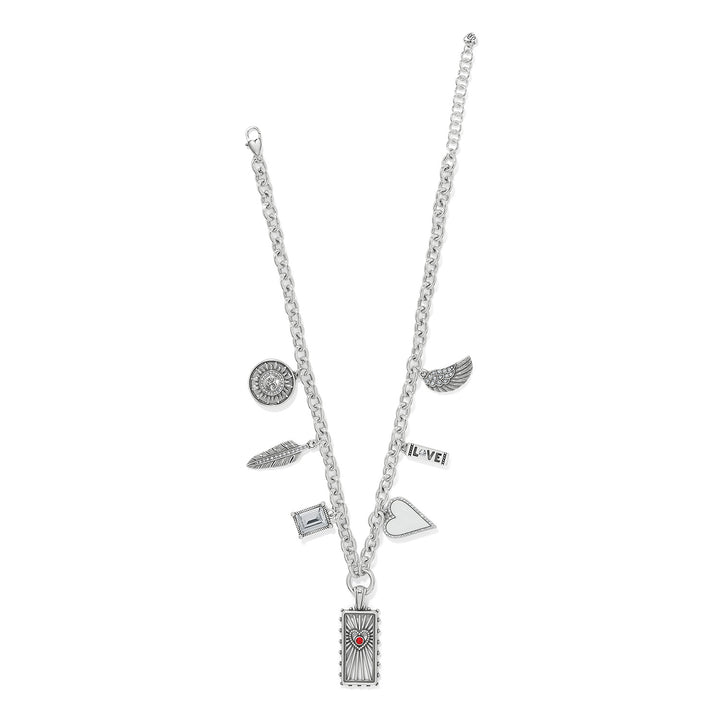 Brighton Celestia Love Charm Necklace-Necklaces-Brighton-Market Street Nest, Fashionable Clothing, Shoes and Home Décor Located in Mabank, TX