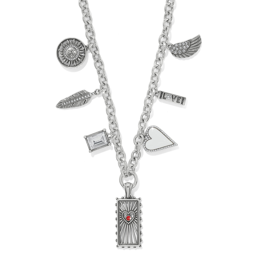 Brighton Celestia Love Charm Necklace-Necklaces-Brighton-Market Street Nest, Fashionable Clothing, Shoes and Home Décor Located in Mabank, TX
