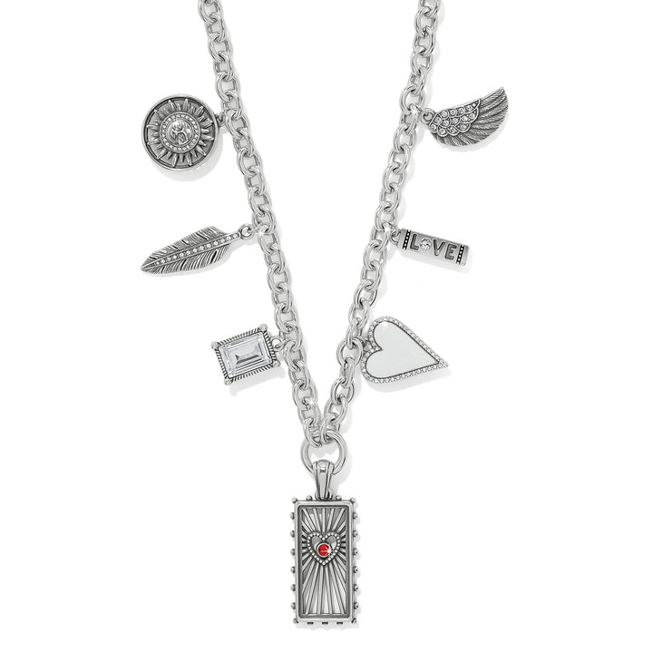 Brighton Celestia Love Charm Necklace-Necklaces-Brighton-Market Street Nest, Fashionable Clothing, Shoes and Home Décor Located in Mabank, TX