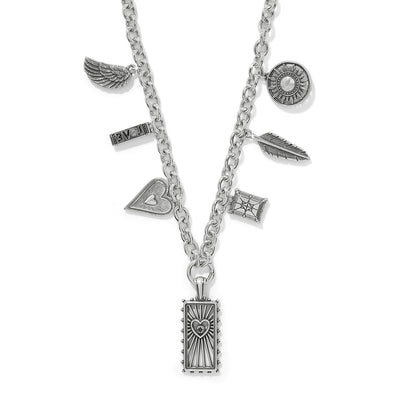 Brighton Celestia Love Charm Necklace-Necklaces-Brighton-Market Street Nest, Fashionable Clothing, Shoes and Home Décor Located in Mabank, TX