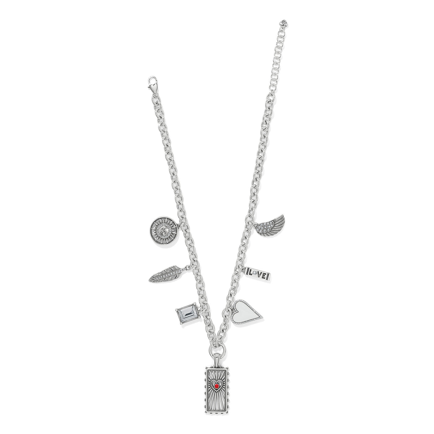 Brighton Celestia Love Charm Necklace-Necklaces-Brighton-Market Street Nest, Fashionable Clothing, Shoes and Home Décor Located in Mabank, TX