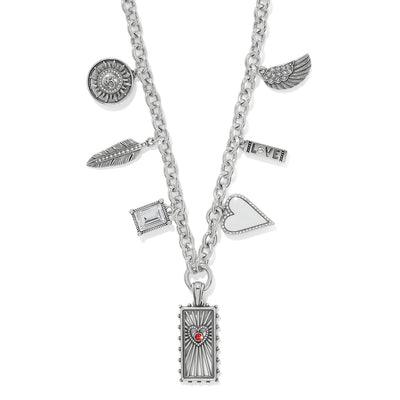 Brighton Celestia Love Charm Necklace-Necklaces-Brighton-Market Street Nest, Fashionable Clothing, Shoes and Home Décor Located in Mabank, TX