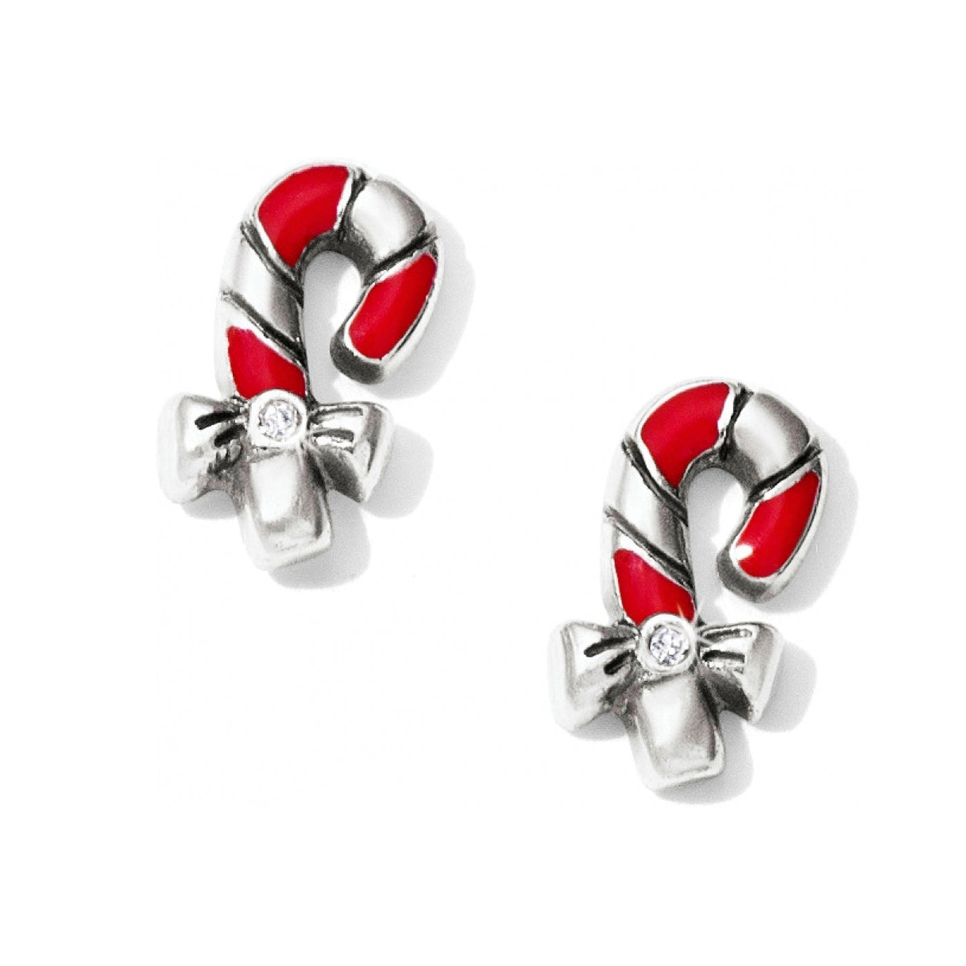 Christmas Candy Cane Mini Post Earrings-Earrings-Brighton-Market Street Nest, Fashionable Clothing, Shoes and Home Décor Located in Mabank, TX