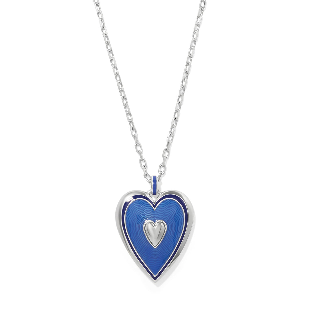 Brighton Colormix Heart Blues Convertible Necklace-01-Jewelry-Brighton-Market Street Nest, Fashionable Clothing, Shoes and Home Décor Located in Mabank, TX