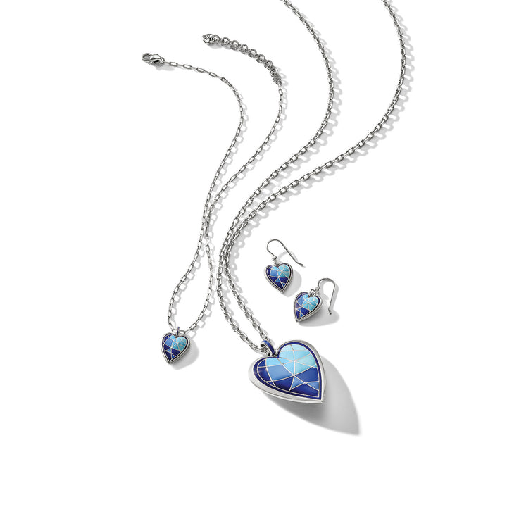 Brighton Colormix Heart Blues Convertible Necklace-01-Jewelry-Brighton-Market Street Nest, Fashionable Clothing, Shoes and Home Décor Located in Mabank, TX
