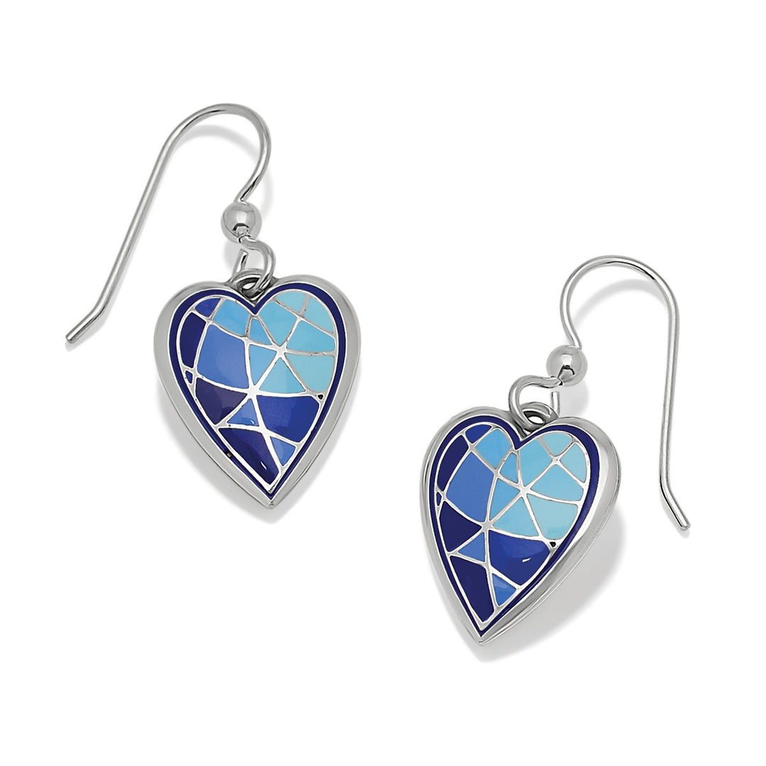 Brighton Colormix Heart Blues French Wire Earrings-01-Jewelry-Brighton-Market Street Nest, Fashionable Clothing, Shoes and Home Décor Located in Mabank, TX